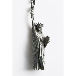 Statua Wolności USA brelok 3D do kluczy zawieszka stare srebro (id: 2316)